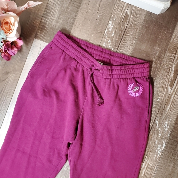 PINK Victoria's Secret High Waist Flared Ivy Fleece Sweatpants Women's Large EUC - Picture 13 of 16